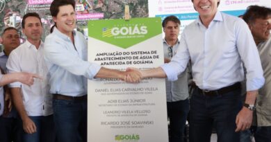Daniel Vilela entrega obra que vai ampliar fornecimento de água em Aparecida de Goiânia