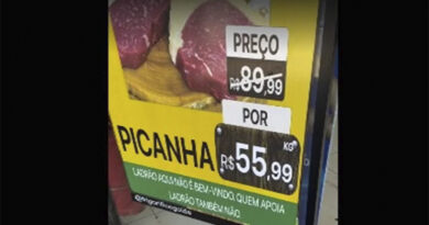 frigorífico troca cartaz contra petistas por nova frase polêmica