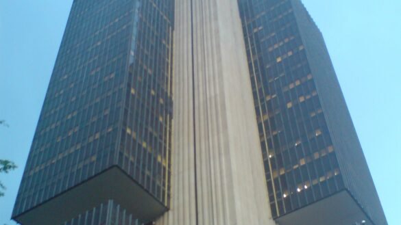 Fachada do Banco Central do Brasil, instituição que divulga o Boletim Focus; foto de arquivo