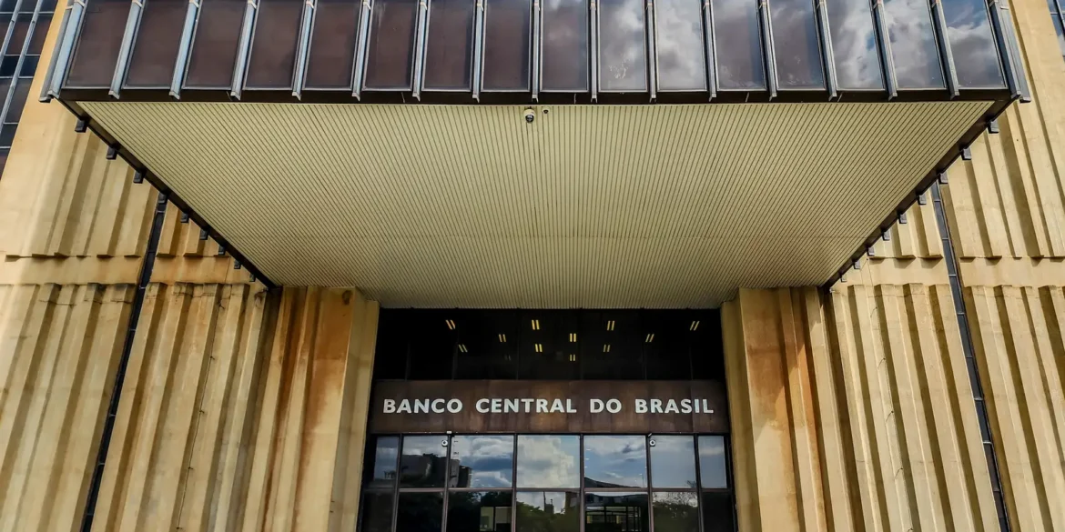 Entrada do edifício do Banco Central do Brasil.