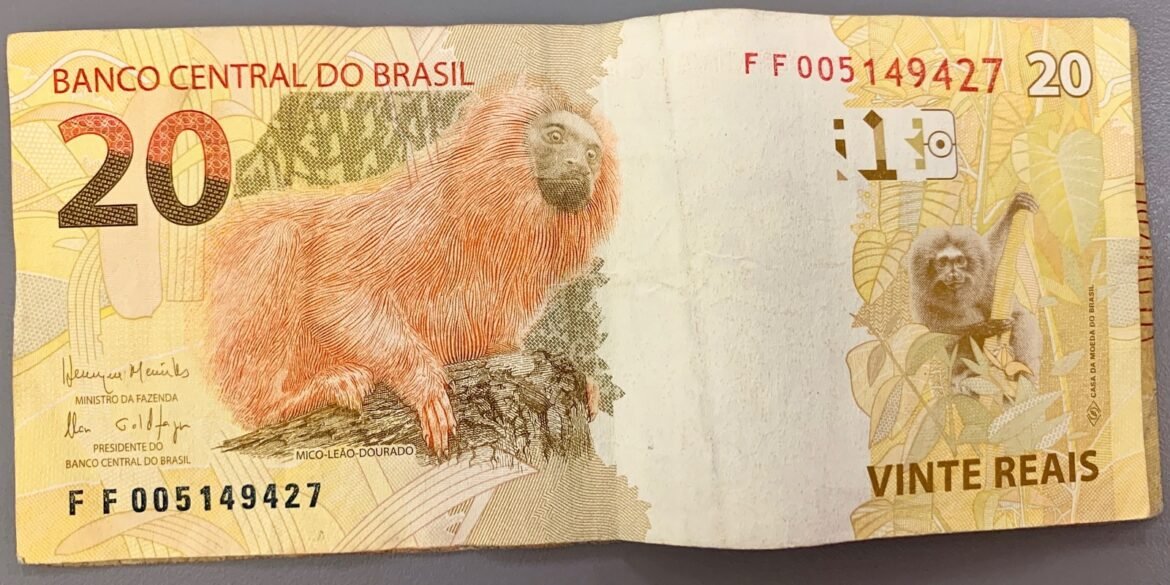 Cédula de vinte reais em foto de arquivo que ilustra a Restituição do IR